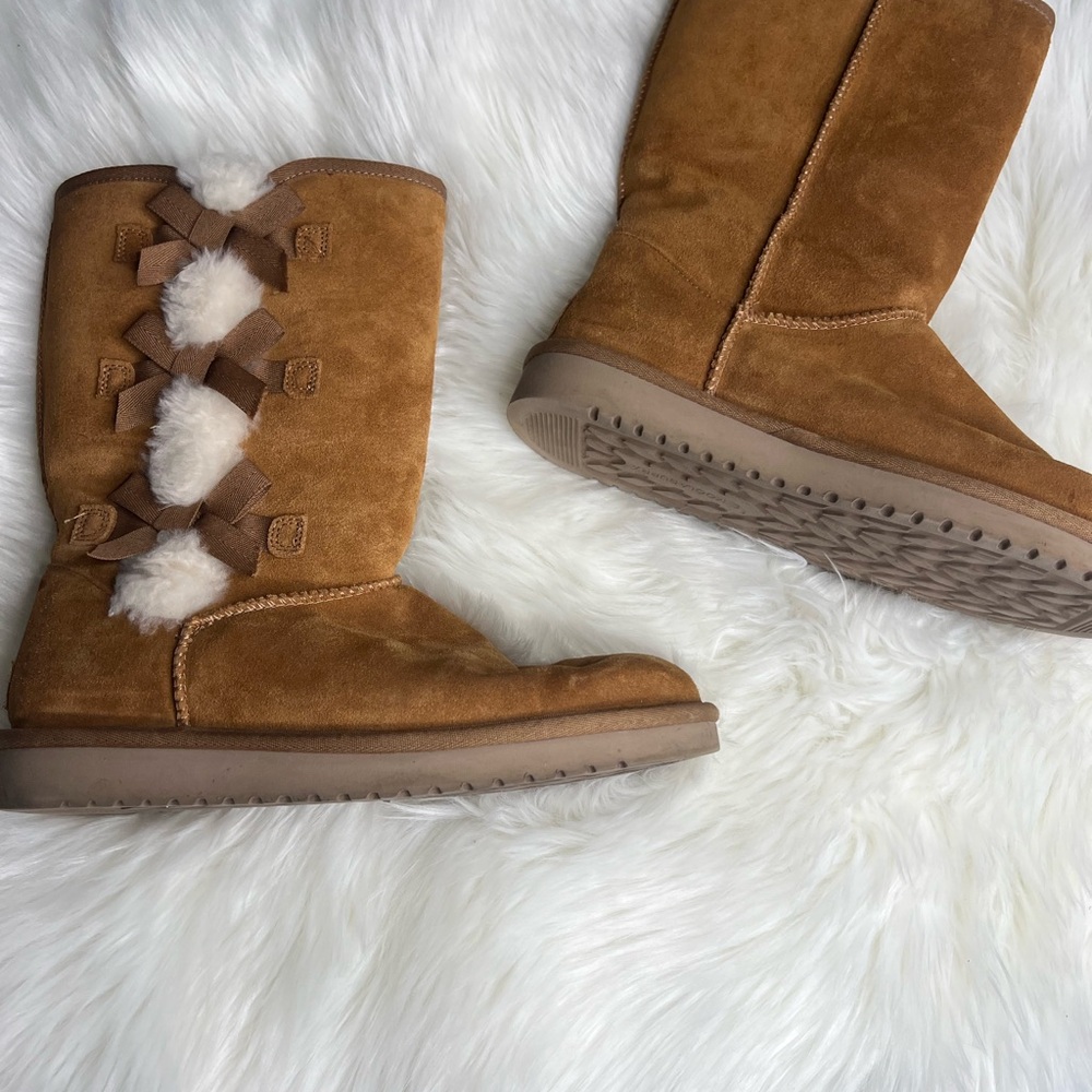 Koolaburra By Ugg Bow Mid-Calf Brown Boots Size 8